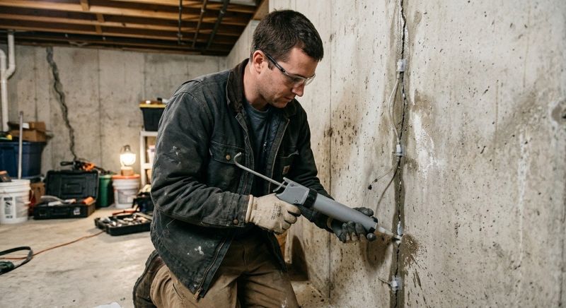 Basement Crack Repair in Troy, OH