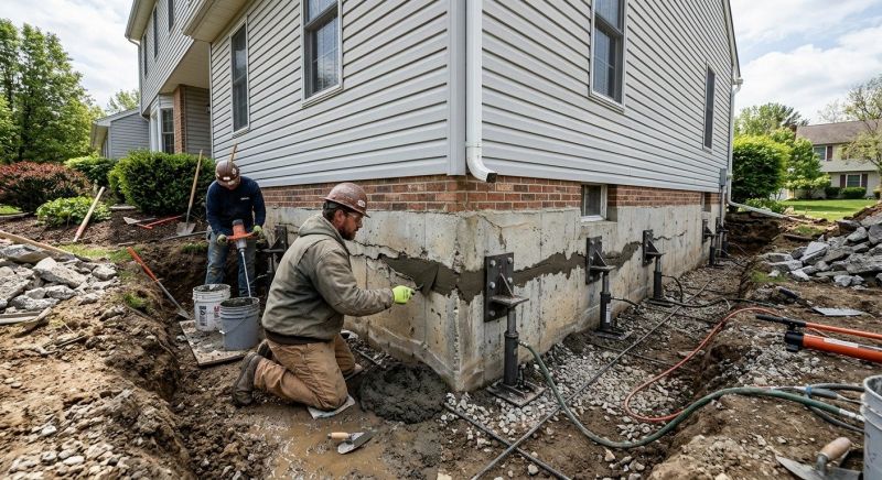 Basement Foundation Repair in New Lebanon, OH