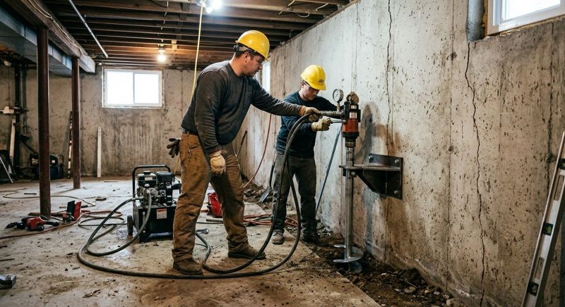 Basement Stabilization in Troy, OH