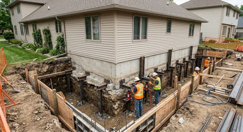 Basement Underpinning in Troy, OH