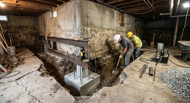 Basement Underpinning in Troy, OH