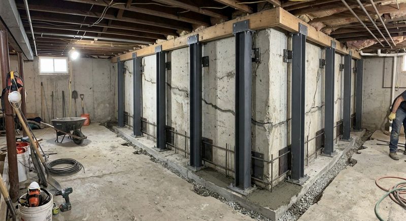 Basement Underpinning in Troy, OH