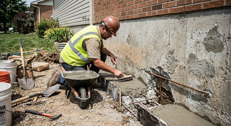 Concrete Foundation Repair in Clark County, OH