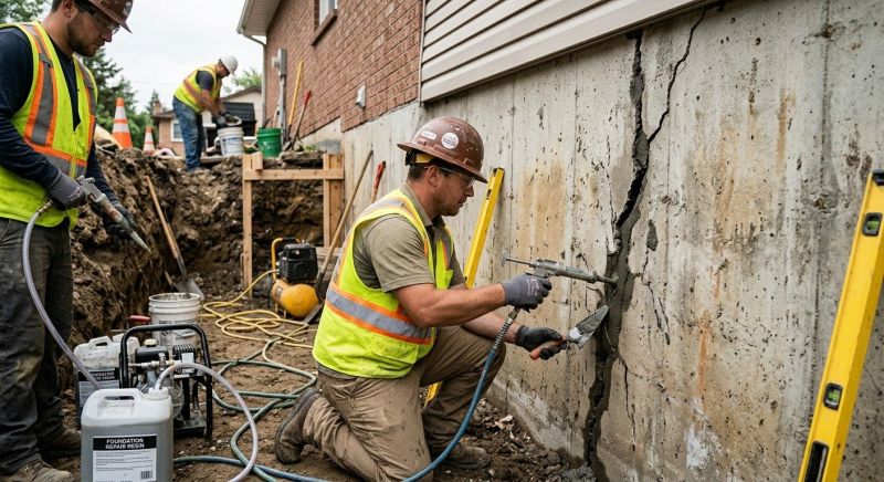 Cracked Foundation Repair in New Carlisle, OH