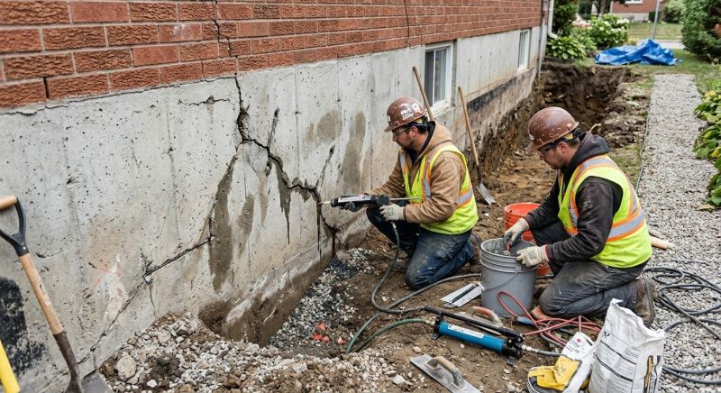 Cracked Foundation Repair in Shelby County, OH