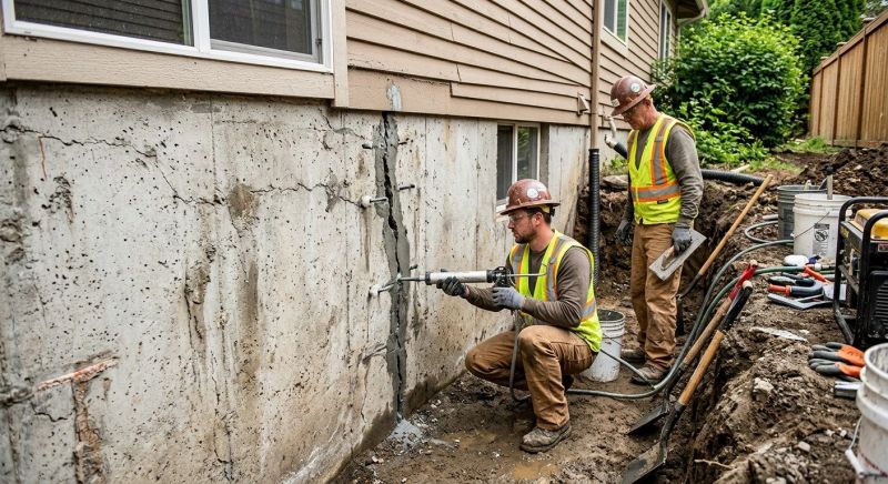 Cracked Foundation Repair in Yellow Springs, OH