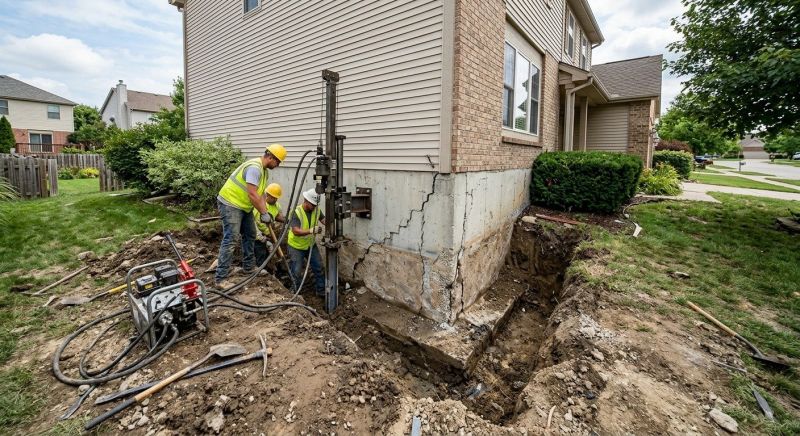 Deep Foundation Repair in Troy, OH