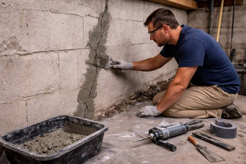 Foundation Crack Repair in Englewood, OH