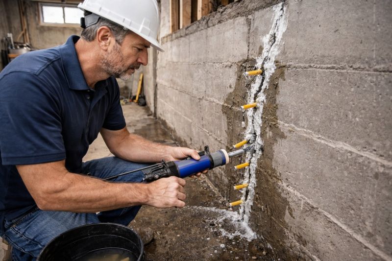 Foundation Crack Sealing in Troy, OH