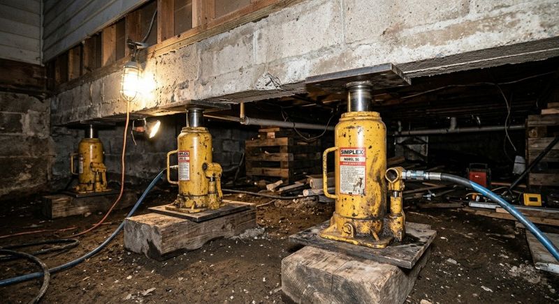 Foundation Jacking in Russia, OH