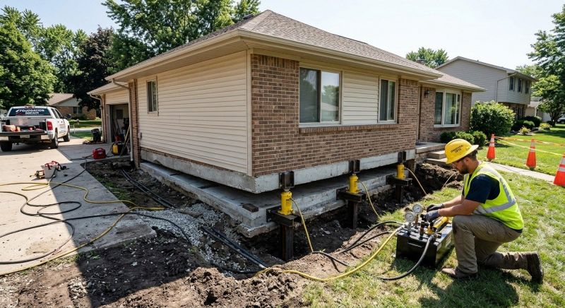 Foundation Lifting in Greene County, OH