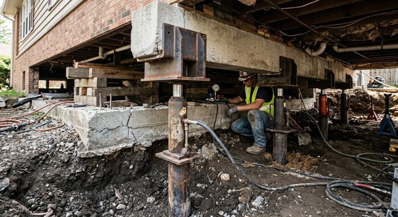 Foundation Lifting in Troy, OH