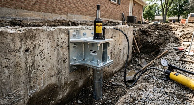 Foundation Pier Leveling in Troy, OH