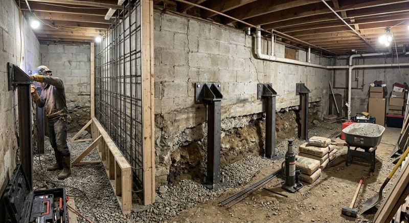 Foundation Stabilizing in Englewood, OH