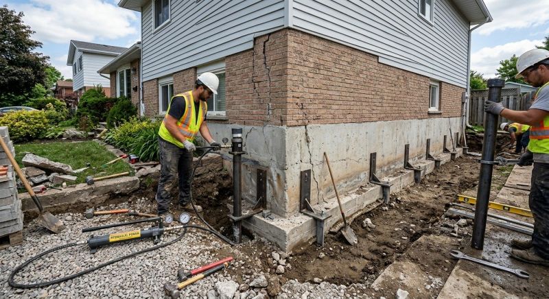 Foundation Stabilizing in New Lebanon, OH