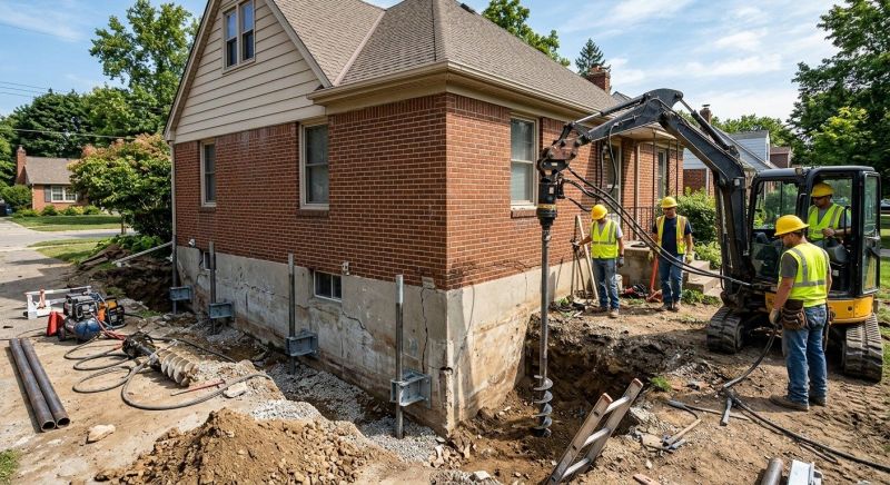 Foundation Stabilizing in Russia, OH