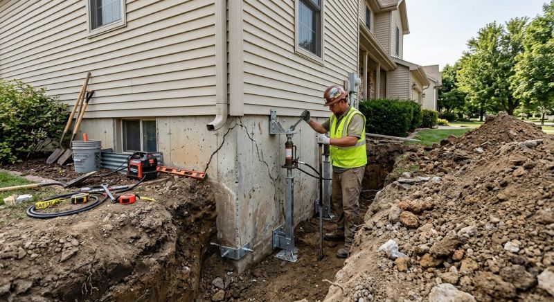 Foundation Stabilizing in Sidney, OH