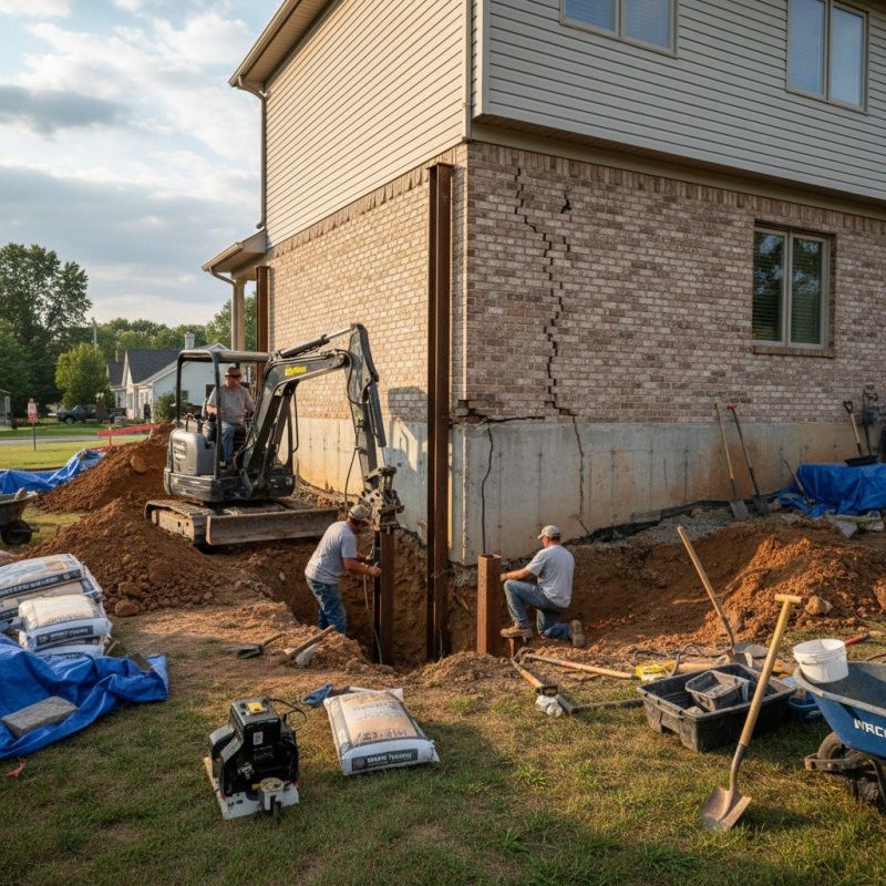Foundation Structural Repair in Springfield, OH