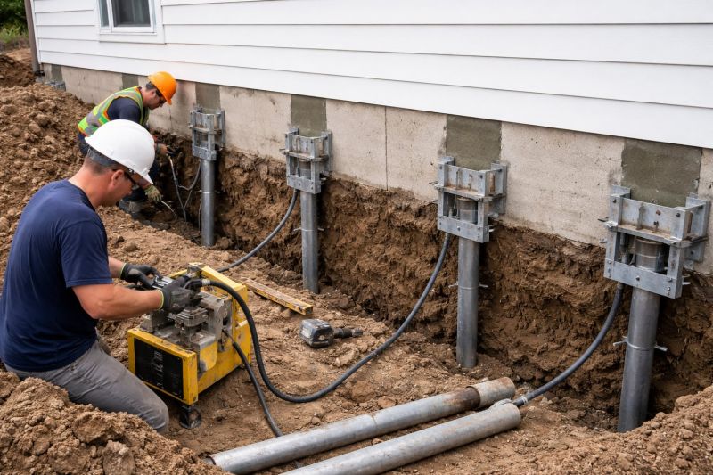 Helical Piers Installation in Troy, OH