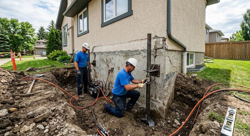 Helical Pile Installation in Troy, OH