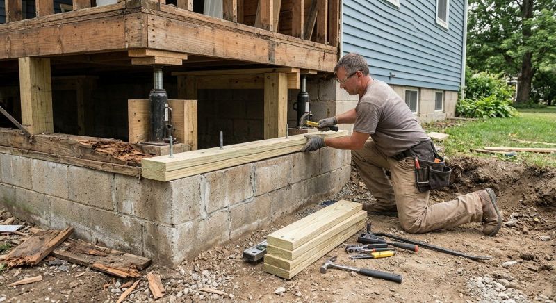 House Foundation Repair in Greenville, OH