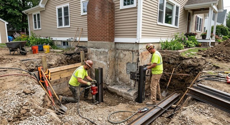 House Foundation Repair in Troy, OH