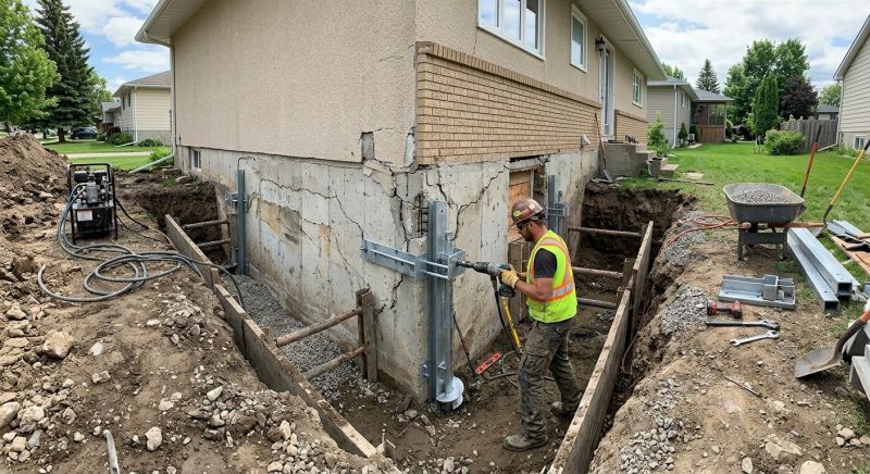 House Foundation Repair in Medway, OH
