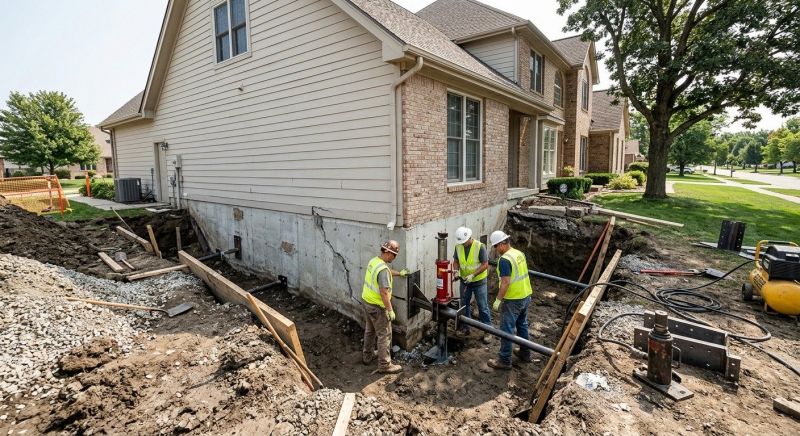 House Foundation Repair in Shelby County, OH