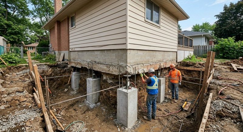 House Underpinning in Troy, OH