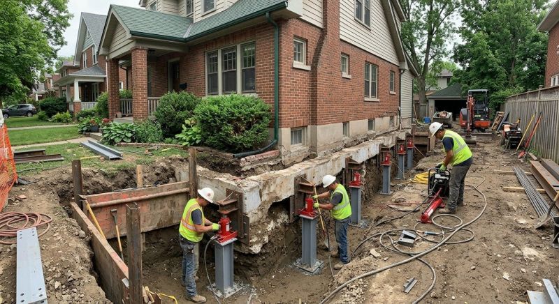 House Underpinning in Troy, OH