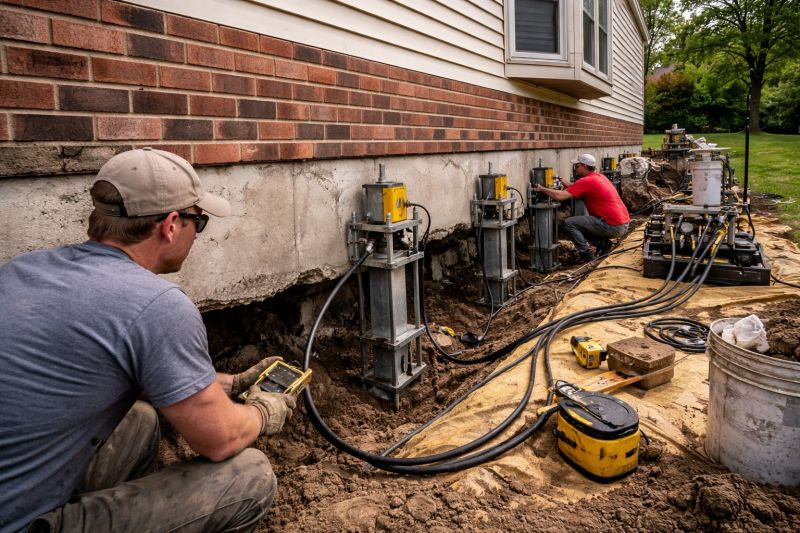 Settling Foundation Service in Greenville, OH
