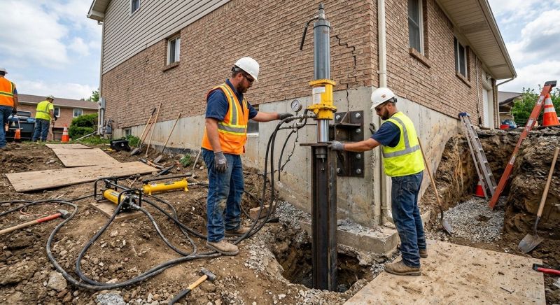 Settling Foundation Service in Tipp City, OH