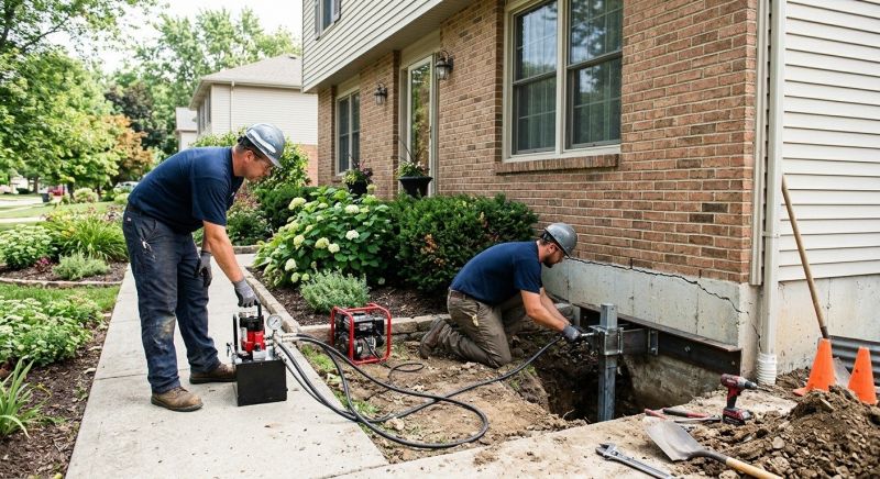 Settling Foundation Service in West Milton, OH