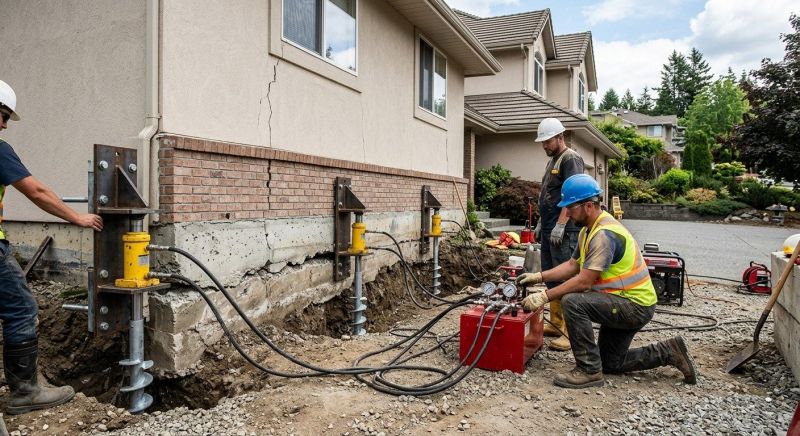 Sinking Foundation Lifting in Troy, OH