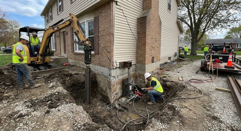 Sinking Foundation Repair in Urbana, OH
