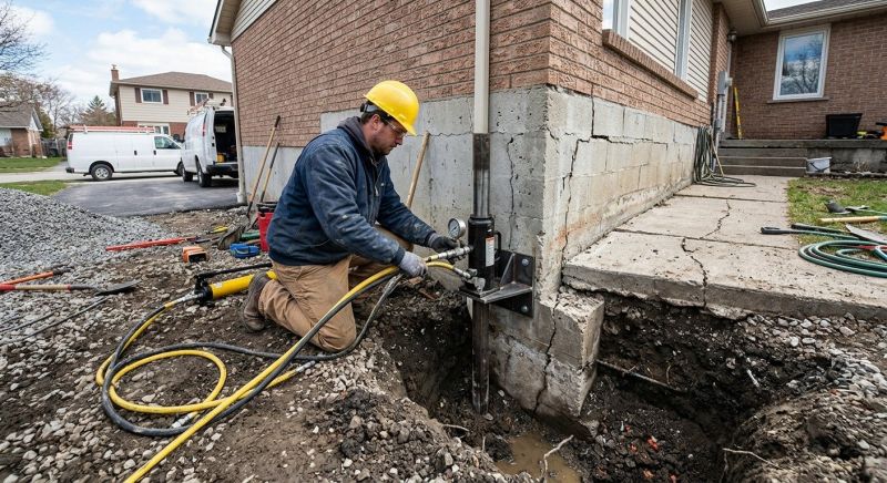 Sinking Foundation Repair in West Milton, OH