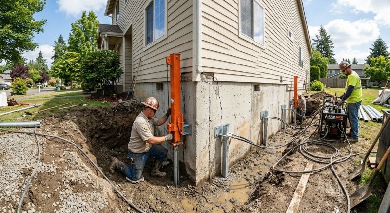 Sinking Foundation Repair in West Milton, OH