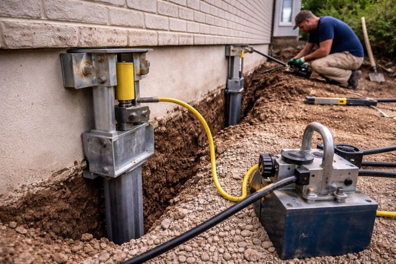 Sinking Foundation Repair in Yellow Springs, OH