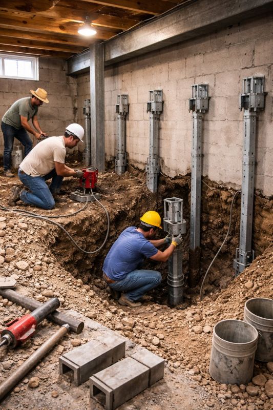 Structural Underpinning in Troy, OH